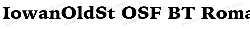 IowanOldSt OSF BT Roman字体转换